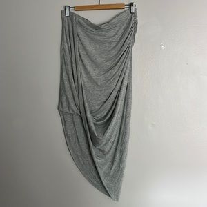 H&M Grey asymmetrical skirt jersey material